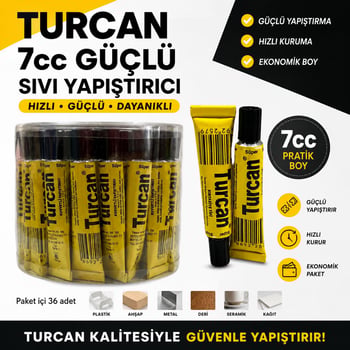 Turcan 7cc Solventli Güçlü Sıvı Yapıştırıcı