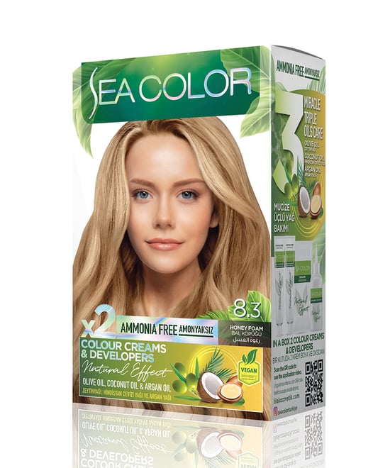 Sea Color Natural Effect Set Boya Amonyaksız 8.3 Bal Köpüğü