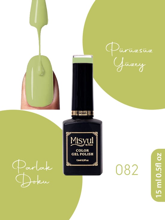 Misyul Uv Led Kalıcı Oje Nail Art 15 Ml 082