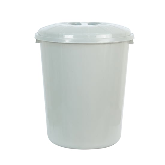 Özatak 70 Litre Gri Çöp Kovası-kapaklı Çöp Kovası
