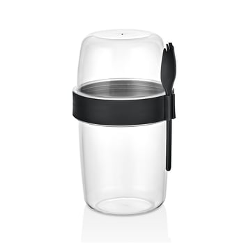 Qlux L-00977 Bomonti Yoğurt Kabı ( 2 Bölmeli = 300+600ml )
