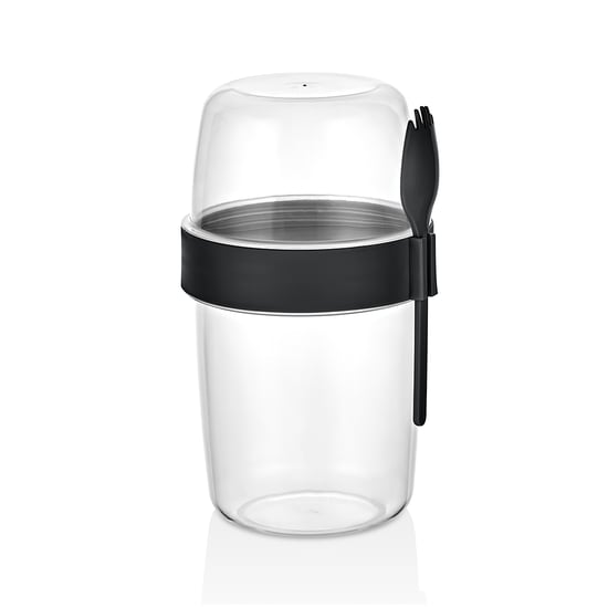 Qlux L-00977 Bomonti Yoğurt Kabı ( 2 Bölmeli = 300+600ml )