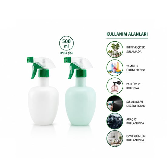 Krt-1136 Elma Sprey Şişe Plastik ( 500ml )