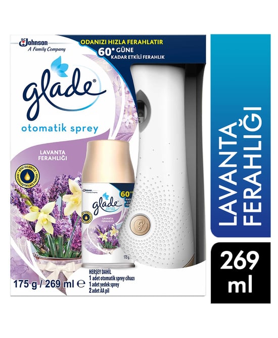 Glade Oda Kokusu Makine + Yedek Sprey 269 Ml Lavanta Ferahlığı