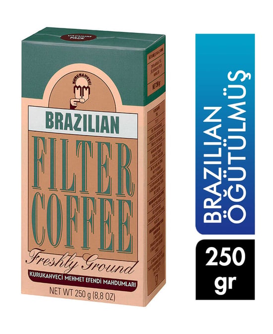 Kurukahveci Mehmet Efendi Brezilian Filtre Kahve Öğütülmüş 250 G