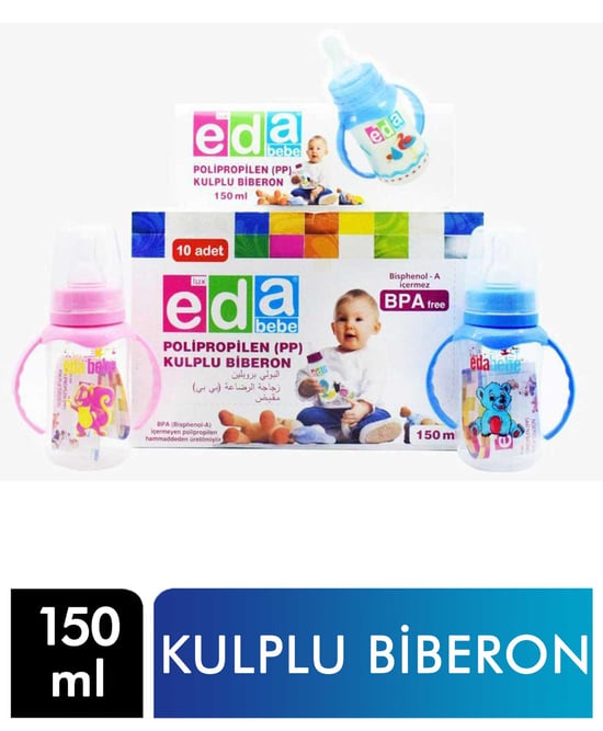 Lüx Eda Bebe 150 ml Kulplu Biberon Kutulu