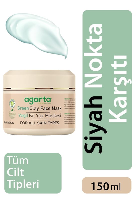 Doğal Yeşil Kil Maskesi 150 Ml