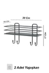 Kancalı Metal Duş Rafı