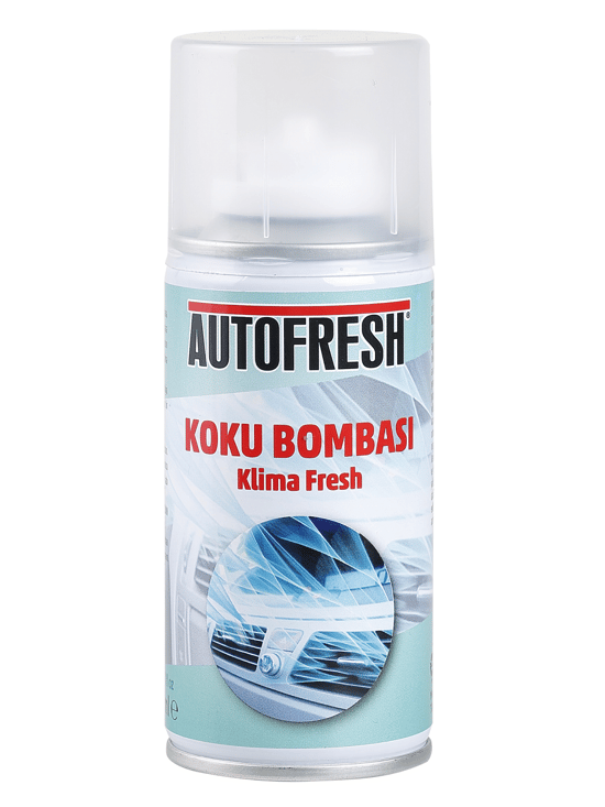 Autofresh Koku Bombası Klima Fresh Klima Temizleyici Kötü Koku Giderici Sprey Amber Esanslı 150 Ml