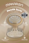 ProCo Beauty Makaron Saç Fırçası Metalik Serisi - İnci Işıltısı - Gül Kurusu, İnci Beyazı, Pembe Altın