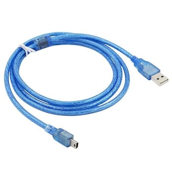 İpod Şarj Aleti Kablosu 5 Pin Geniş 1.5 Metre Şeffaf