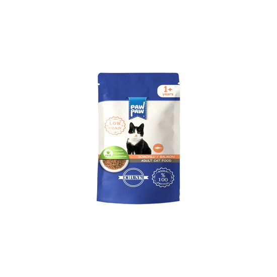 PAWPAW SOMONLU KEDİ YAŞ MAMASI 85 GR.