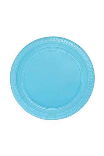 Roll-up Plastik Tabak Açık Mavi 22cm 25 Adet