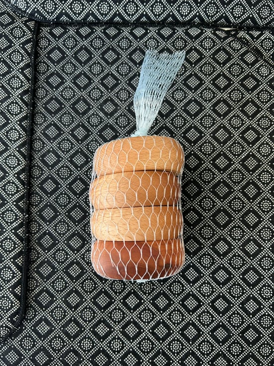 4’lü Bambu Çerezlik Seti | Doğal Bambu Sunumluk 10'lu