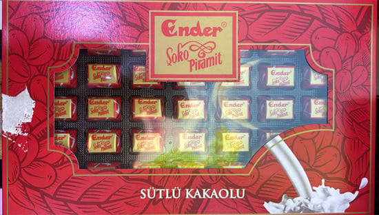 ENDER ŞOKO PİRAMIT SÜTLÜ KUTU 350 GR
