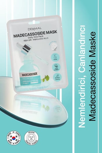 Dermal Kuru ve Yorgun Ciltler için Nemlendirici ve Canlandırıcı Madecassoside Kore Maskesi 23 Gr