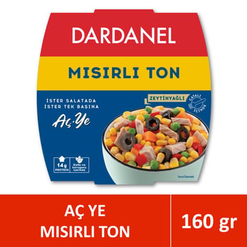 Dardanel Aç ye Mısırlı Ton Balığı 160 Gr