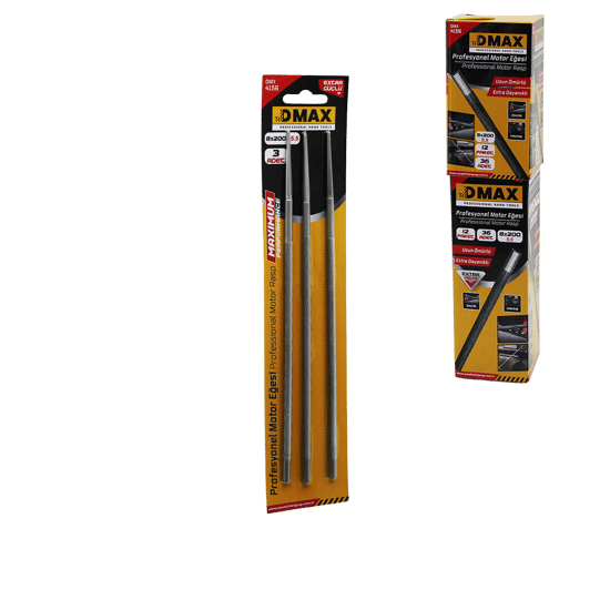Dmax-4156 ( 3pcs ) ( Yuvarlak ) Motor Eğe ( 7/32''-5.5'' )