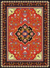Nova Puzzle 1000 Parça Kırmızı Antik Halı Desenli Puzzle