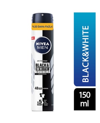 Nivea Deodorant 150 ml Erkek İnvisible Black & White Original