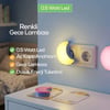 Softled-6975 ( Ay ) Gece Lambası Renkli ( 0.5w & 3 Led )