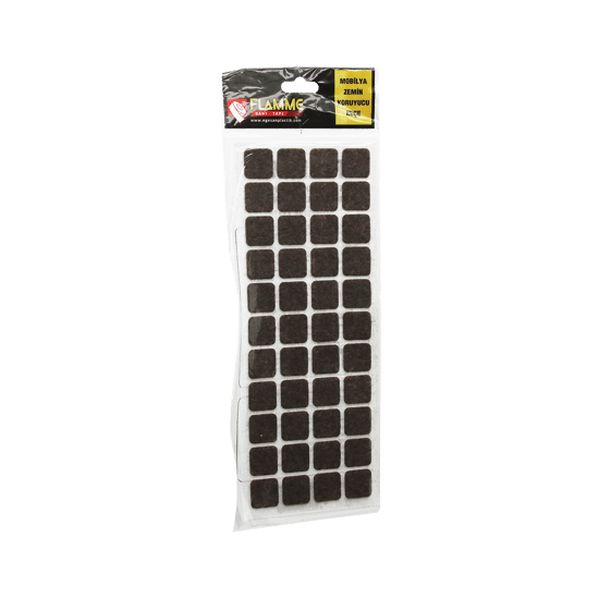Flamme-0046 ( 21mmx21mm ) ( Kare ) ( 44pcs ) ( Zemin Koruyucu ) Mobilya Keçesi ( Yapışkanlı Montaj )