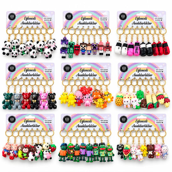Krd Home Krd-8901 ( Mix Desen ) Eğlenceli Anahtarlık
