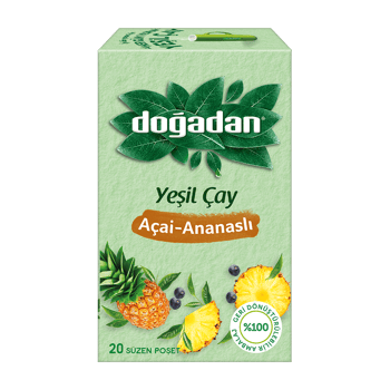 Doğadan 20li Süzen Poşet Yeşil Çay Açai-ananaslı 34gr