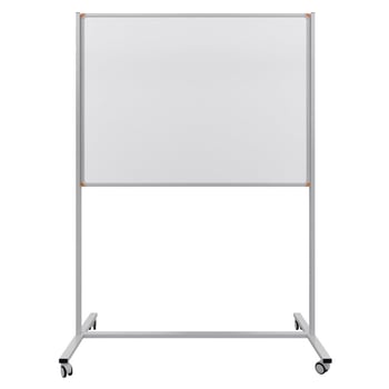 Emaye Yüzey Mobil Yazı Tahtası 90x120cm Beyaz