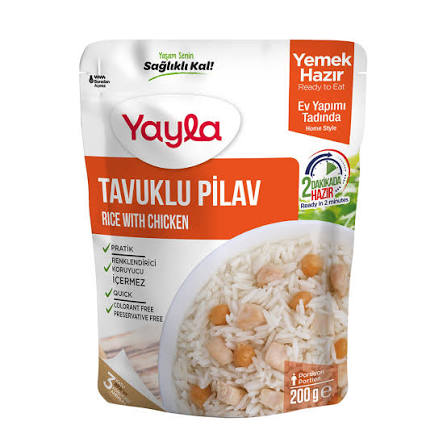 Yayla 200gr Tavuklu Pirinç Pilavı