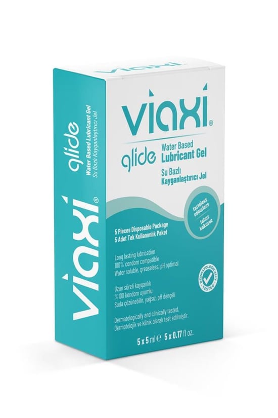 Viaxi Glide Su Bazlı Kayganlaştırıcı Jel Sade 5x5 Ml