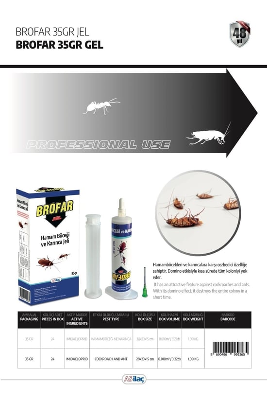 Brofar Fırsat Jel Hamam Böceği Karınca Böcek Jeli 35gr