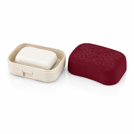 Qlux L-00147 Avantaj ( Katı ) Sabun Kutusu Plastik ( Desenli & Renkli Kapak )