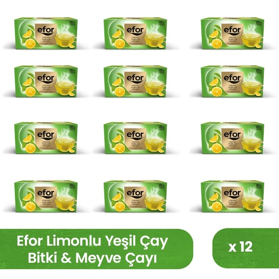 Efor Nane Limon Bitki ve Meyve Çayı 2 Gr X 20 Süzen Poşet - 12'li Koli