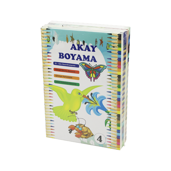 İnura Global Akay (24 Sayfa) Boyama Kitap (insan& Taşıt& Hayvan& Doğa) (el-göz Koordine) (görsel Okuma) (kalem Kullanma Beceri)
