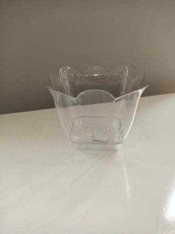 Hak 2 No Lale Orkide Saksı-Şeffaf Saksı