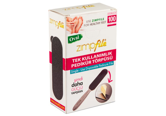 Zimpfile Tek Kullanımlık Ayak Törpüsü Oval 100'lü