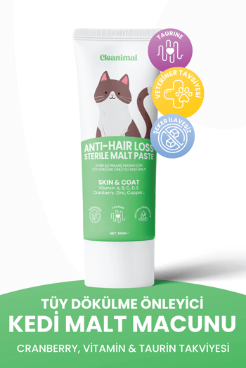 Kediler İçin Tüy Dökülme Önleyici Malt Macun – 100 Gr
