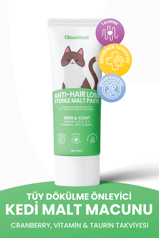 Kediler İçin Tüy Dökülme Önleyici Malt Macun – 100 Gr