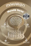ProCo Beauty Makaron Saç Fırçası Metalik Serisi - Party Havası (Altın, Gümüş, Mor)