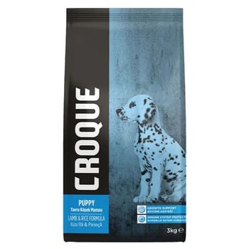 Croque Yavru Kuru Köpek Maması Kuzu Etli 3kg