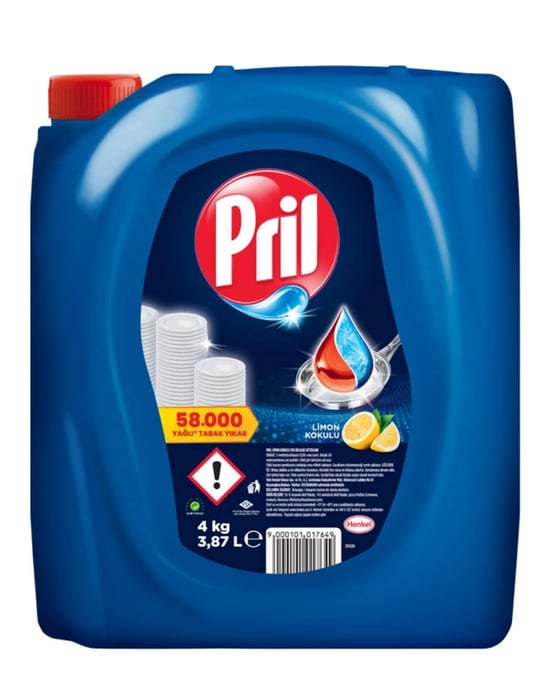 Pril Sıvı Bulaşık Deterjanı 4 Kg Limon