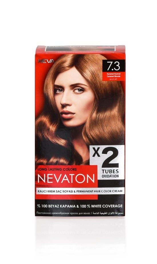 Nevaton 2 Li Saç Boyası 7.3 Karamel Kumral