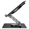 Ad-rc36 Steely 360 Derece Dönebilen Fanlı Rgb Işıklı Ayarlanabilir Siyah Metal Laptop Stand