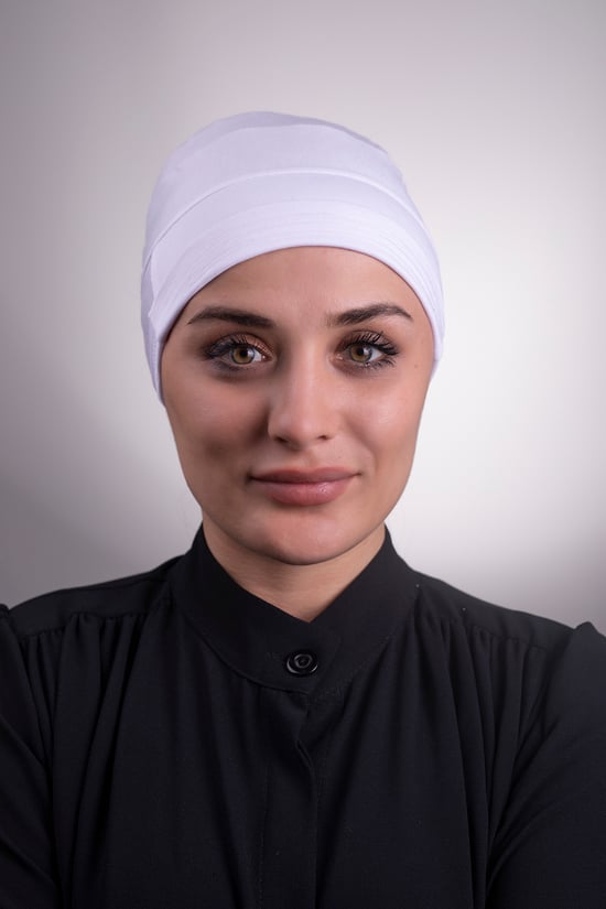 Hürrem Bone Beyaz Arkadan Bağlamalı İç Bone Viskon Kumaş Kaymaz Silikonlu 3002_42