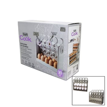 Suncook Sc-4301 ( 30 Hazneli ) Buzdolabı Yumurta Organizeri Yaylı Katlanır Raf & Zaman Kayıt Fonksiyonu