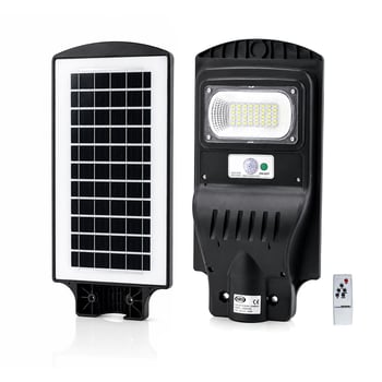 Ars-348964 ( 100w & 6500k ) ( Solar & Güneş Enerjili ) Sokak Lambası & Armatür ( Sensörlü & Kumandalı ) ( Bahçe-balkon-sokak )