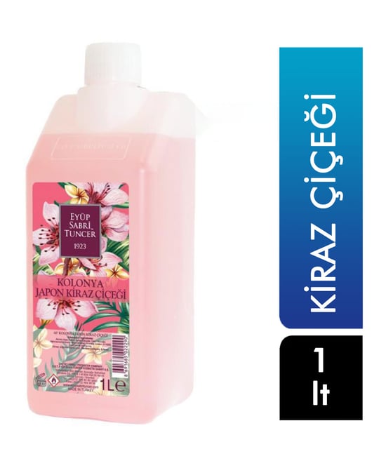 Eyüp Sabri Tuncer Kolonya 1 Lt Koruma Kilit Kapaklı Pet Japon Kiraz Çiçeği