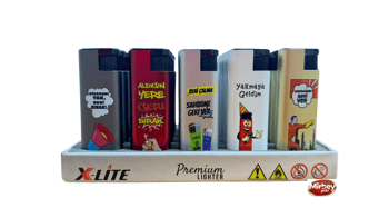 Xlite Premium Baskılı Metal-5 Jet Çakmak*25
