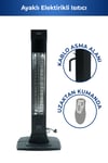 Flamo 2500w 4 Kademeli Uzaktan Kumandalı Karbon İnfrared Duvar İsıtıcı 5965